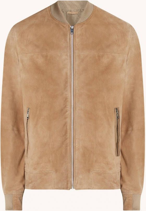 Mango Grus bomberjack van geitensuè, de met ritszakken