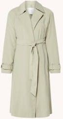 Mango Taxi openvallende trenchcoat met strikceintuur