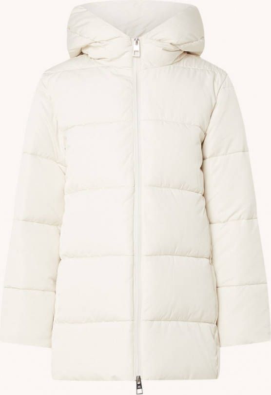 Mango Tokyo puffer jas met waterdichte rits en capuchon