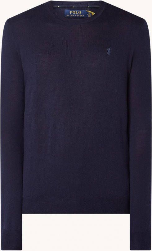 Ralph Lauren LS SF CN PP lange mouw pullover , Blauw, Heren