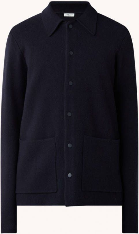 sandro Fijngebreid vest in kasjmierblend