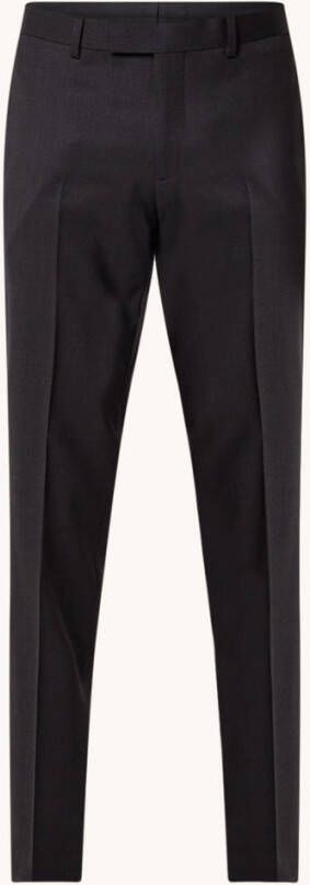 sandro Slim fit pantalon van wol met steekzakken