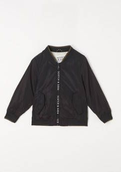 Scotch and Soda Jassen Boys Water Repellent Bomber Jacket Zwart