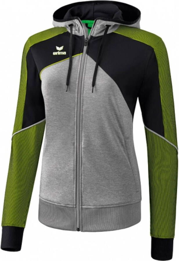 Erima Trainingsjack Premium One 2.0 Dames Groen/grijs