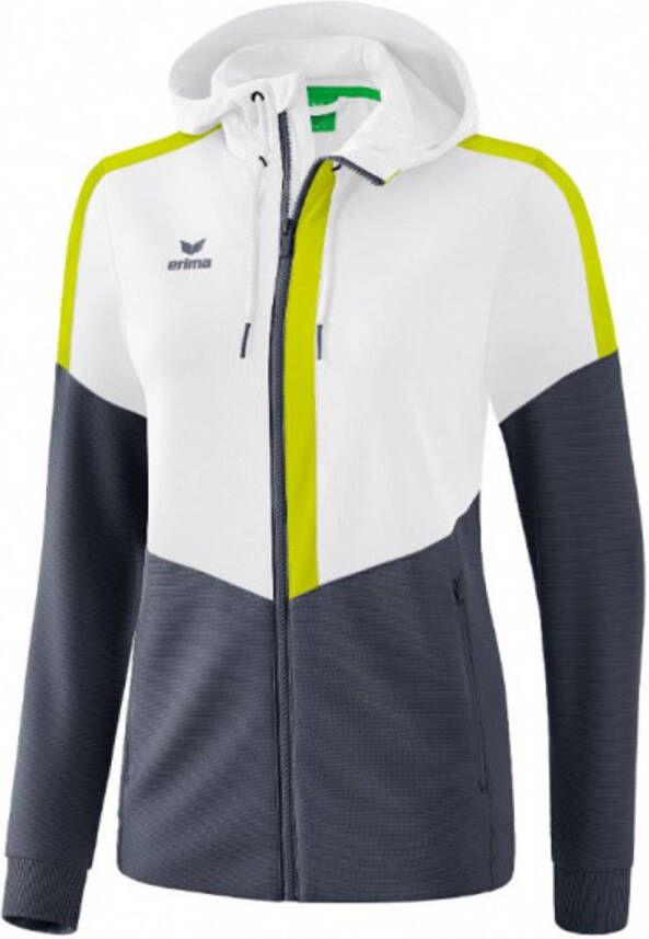 Erima Trainingsjack Squad Dames Polyester Lime/wit