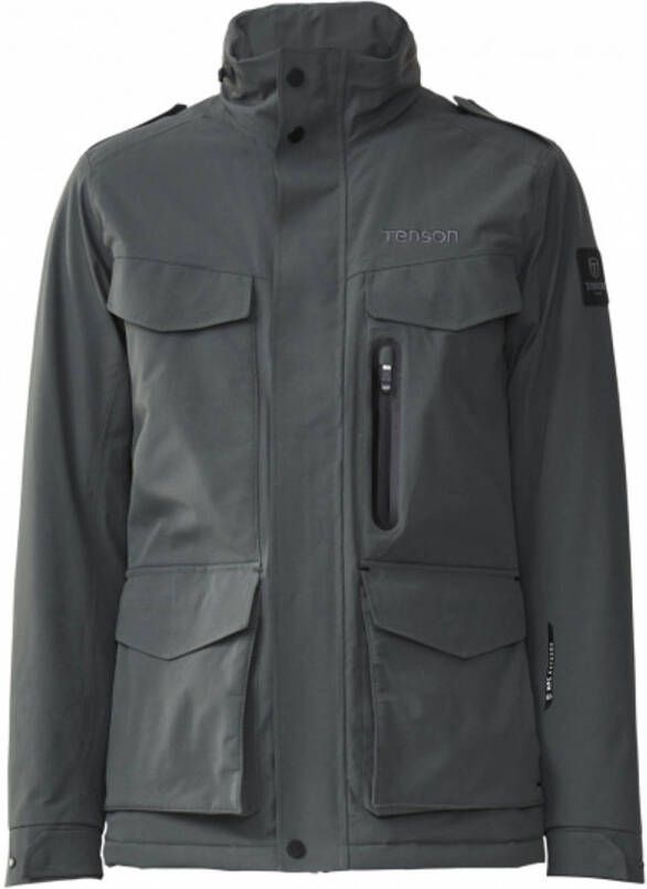 Tenson Outdoorjas Nyle Pro Stretch Heren Polyester Grijs Mt