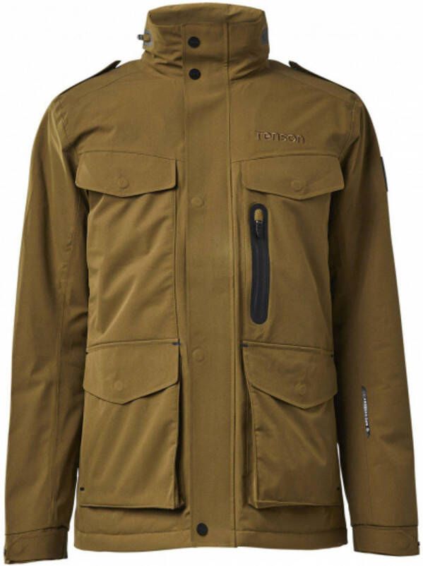 Tenson Outdoorjas Nyle Pro Stretch Heren Polyester Kaki Mt