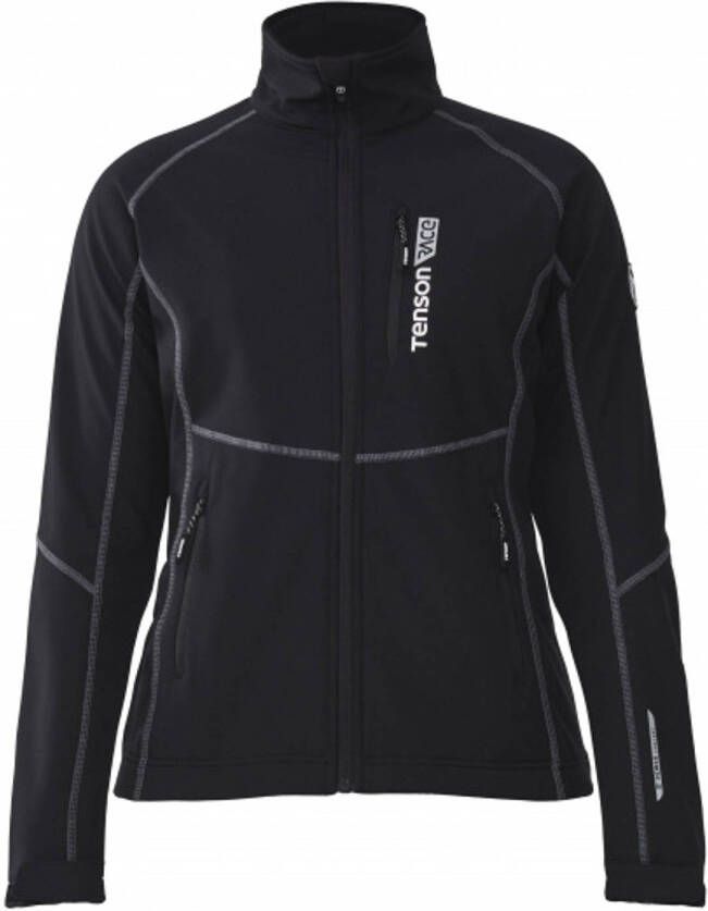 Tenson Softshell Jack Race Dames Polyester/spandex Zwart