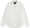 Scotch & Soda Witte Spijkerjas White Denim Overshirt With Western Detailsde online kopen