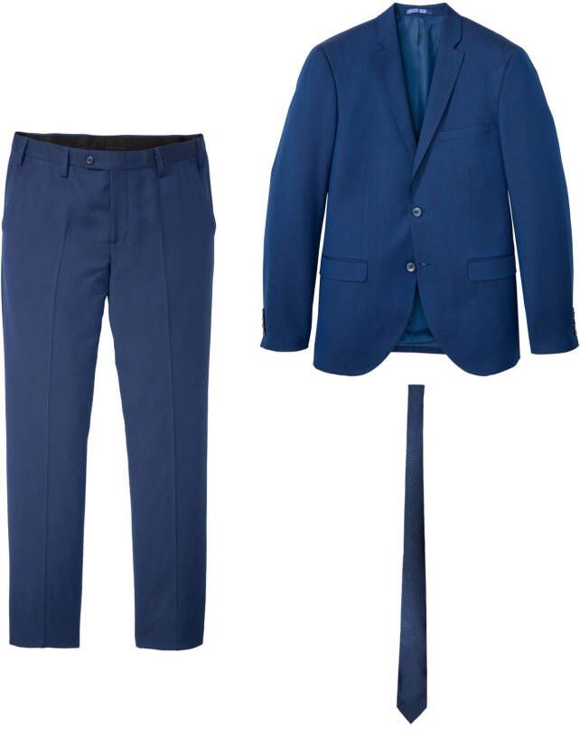 bonprix 3 delig pak colbert, broek, das slim fit