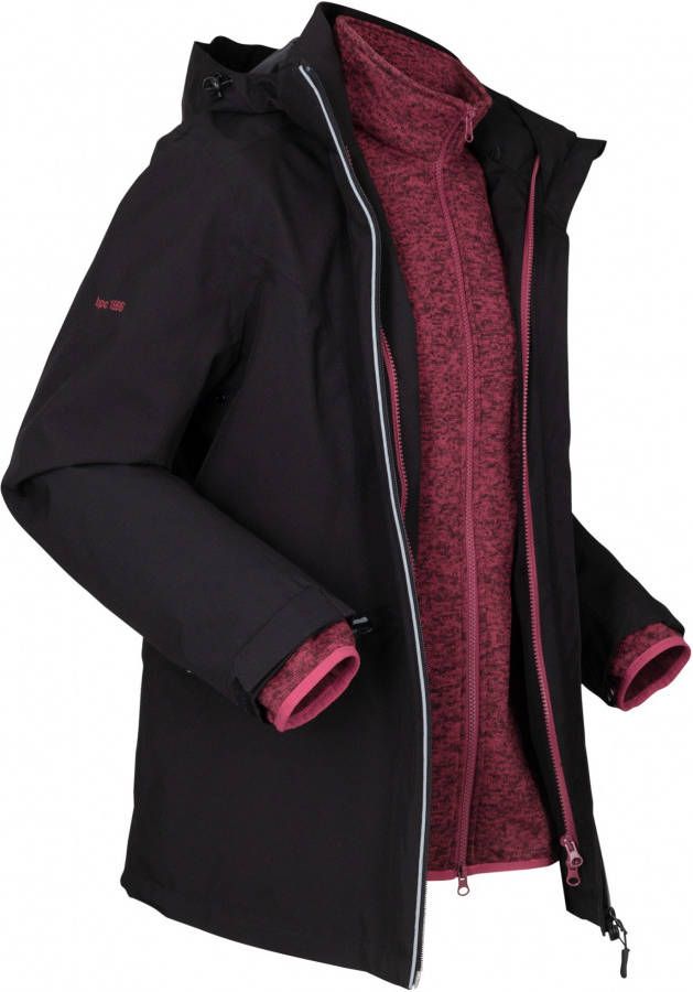 bonprix 3 in 1 outdoor jas met fleece binnenjas