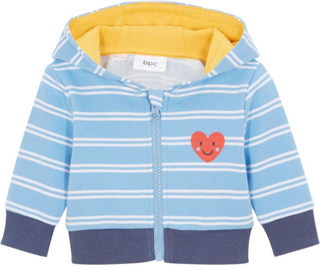 bonprix Baby sweatvest met capuchon van biologisch katoen