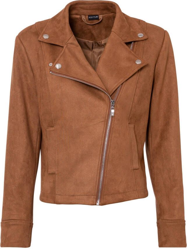 bonprix Bikerjack van imitatiesuède