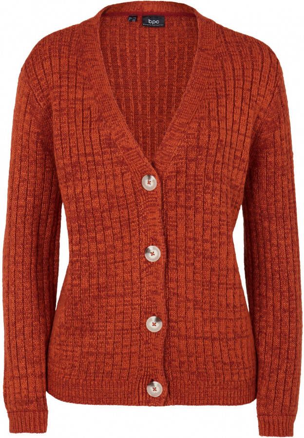 bonprix Grof gebreid vest met gerecycled katoen