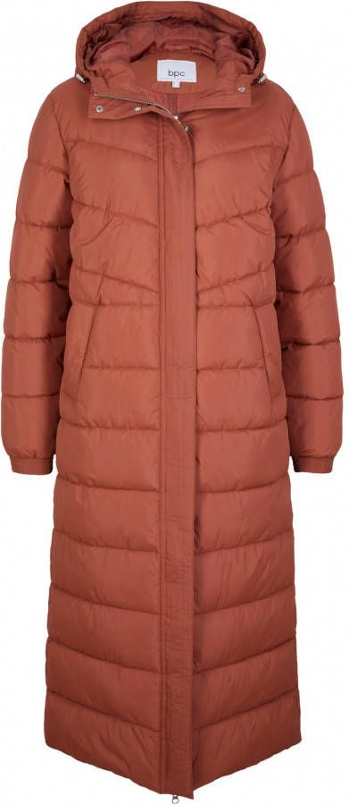 bonprix Lange, gewatteerde jas met capuchon