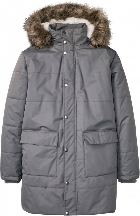 bonprix Lange, gewatteerde winterjas met gerecycled polyester