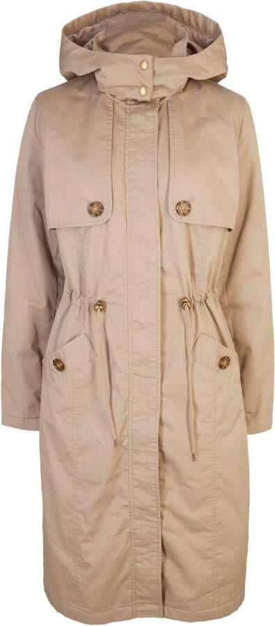 bonprix Lange trenchcoat met capuchon