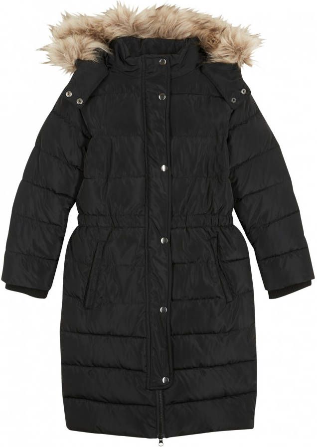 bonprix Meisjes gewatteerde winterjas met afneembare capuchon