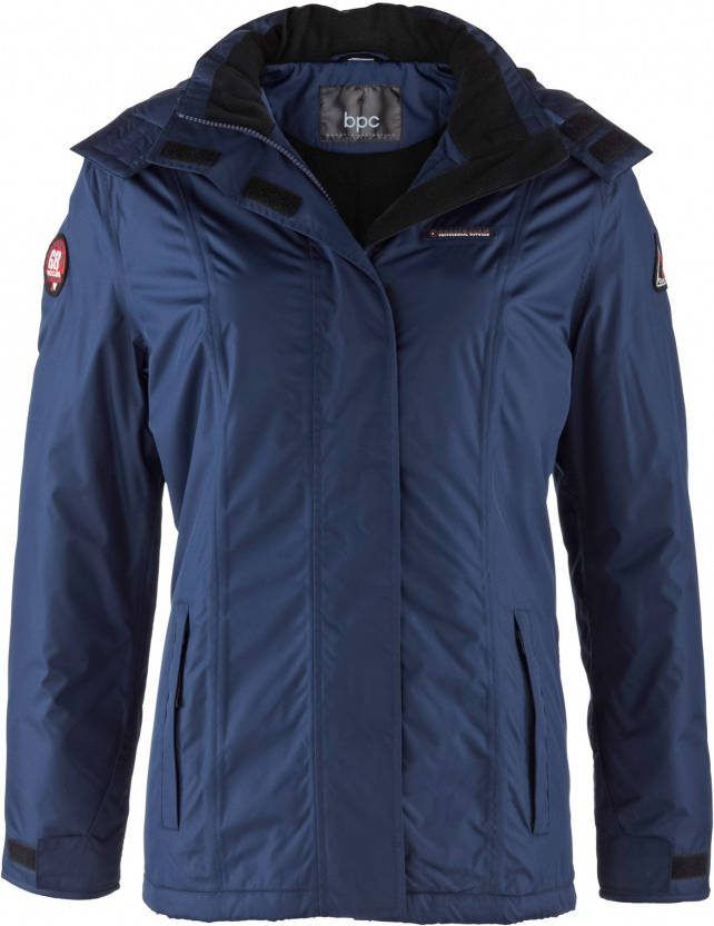 bpc bonprix collection Outdoor jas met afneembare capuchon, donkerblauw