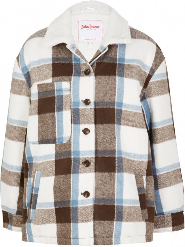 bonprix Shacket met teddy voering