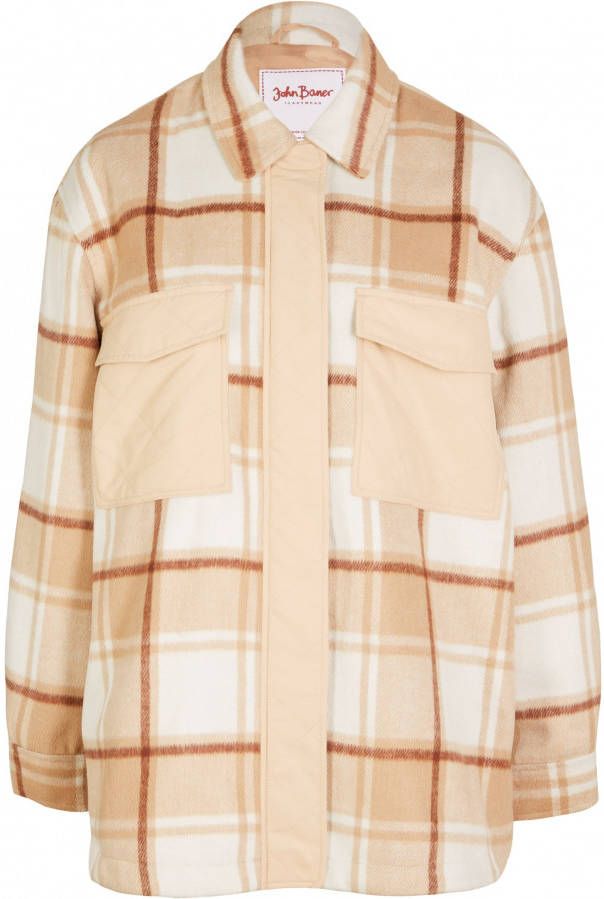 bonprix Shacket, tussenjas van materiaalmix