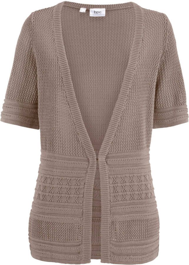 bonprix Vest van ajour, halflange mouw