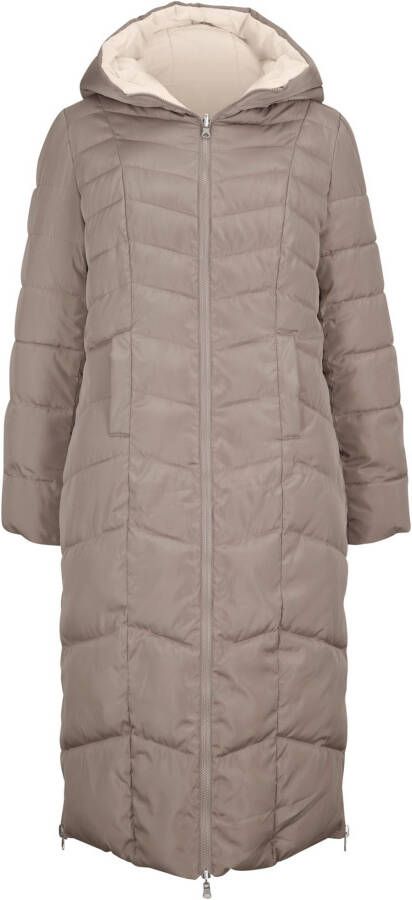bonprix Lange gewatteerde jas, reversibel