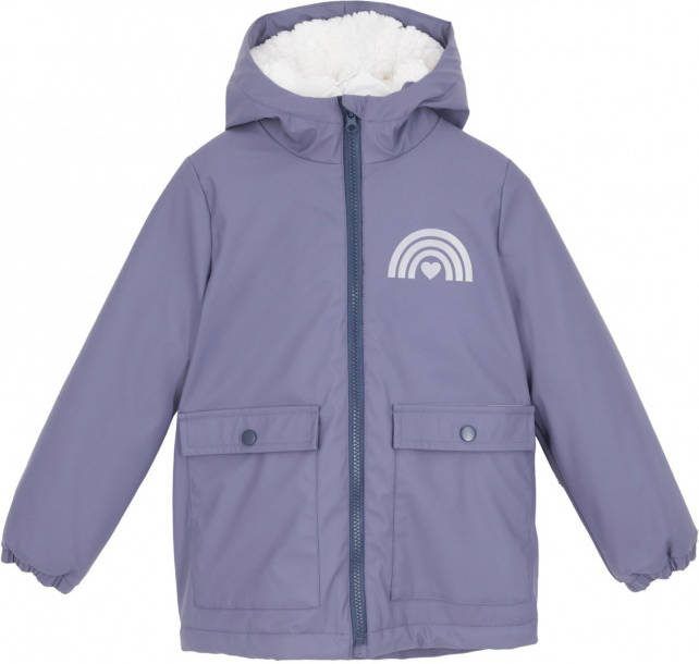 bonprix Meisjes waterafstotende winterjas met teddy voering