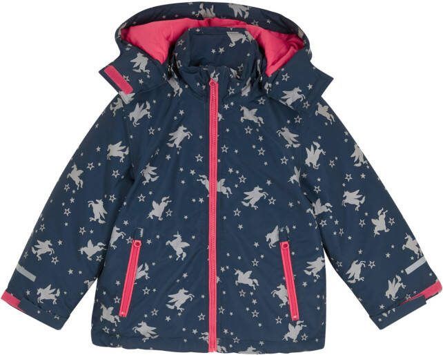 bonprix Meisjes winterjas met capuchon, waterafstotend en winddicht