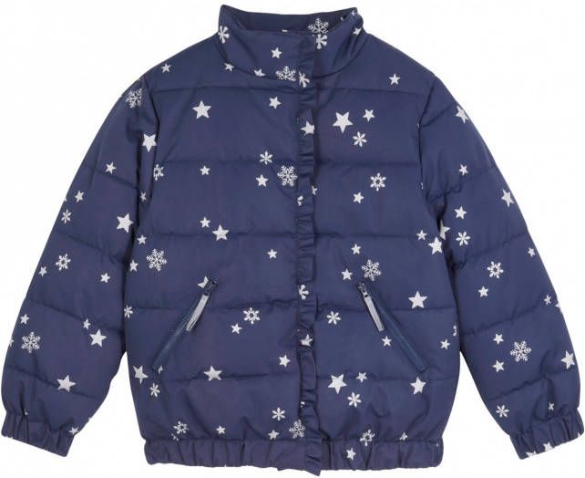bonprix Meisjes winterjas met sterrenprint