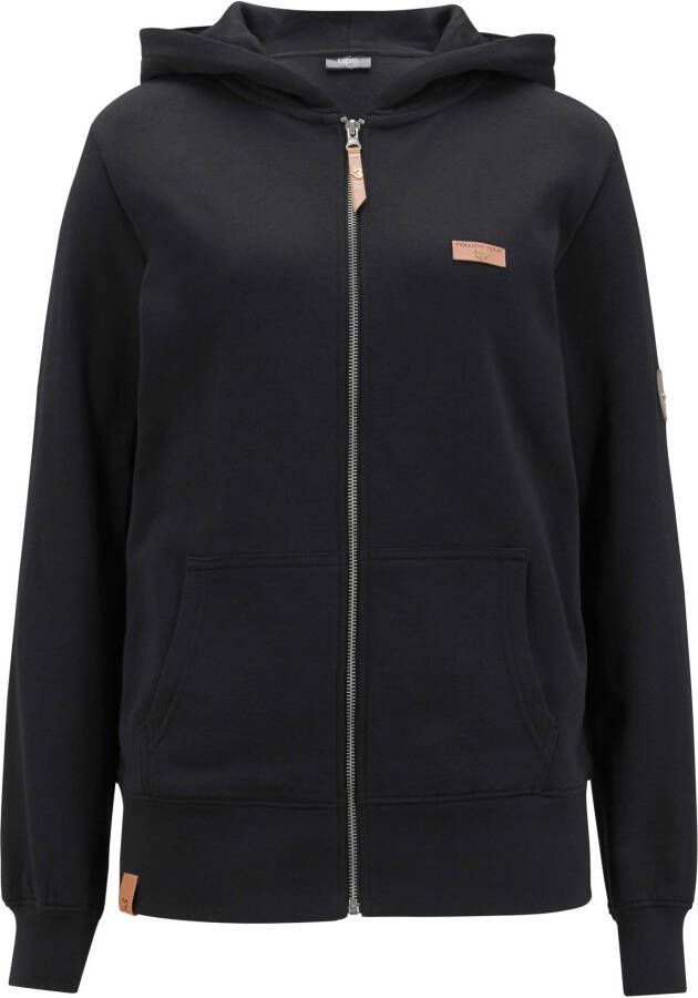 bpc bonprix collection Sweatvest met capuchon, zwart, 100% katoen