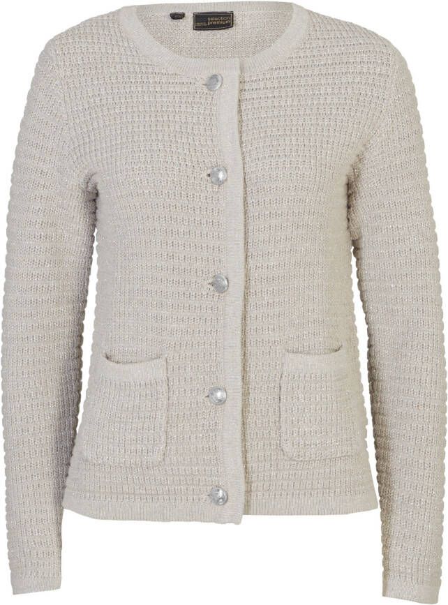 bonprix Vest met zijde en glittergaren