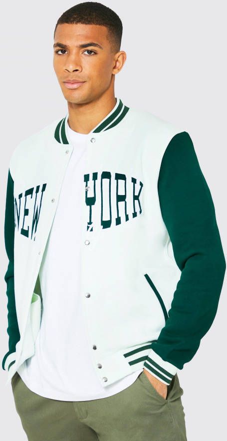 boohoo Jersey New York City Bomberjack, Mint