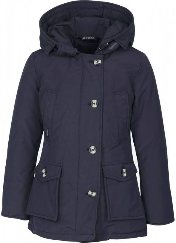 Airforce Gewatteerde parka met afneembare capuchon