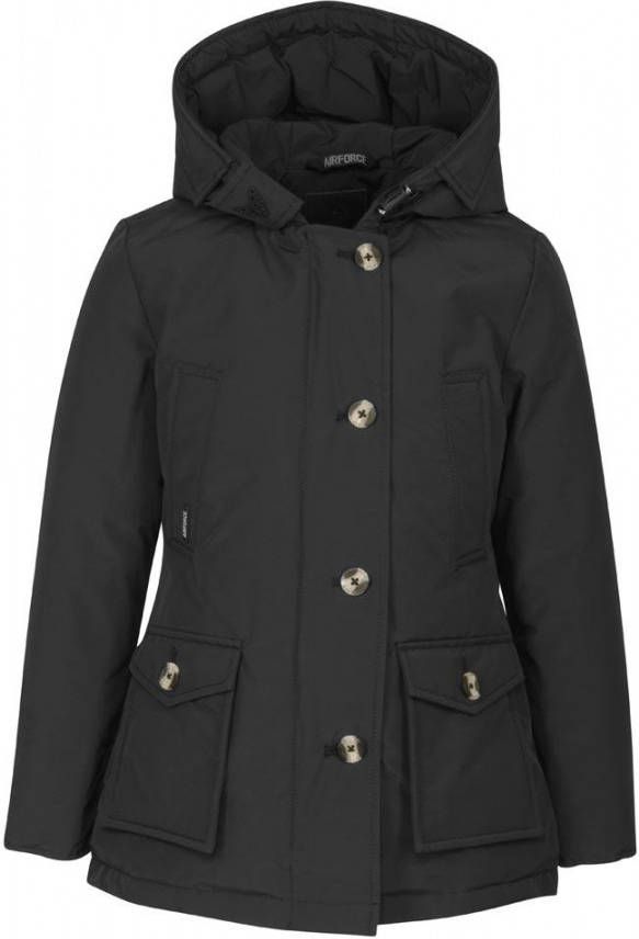 Airforce Gewatteerde parka met afneembare capuchon