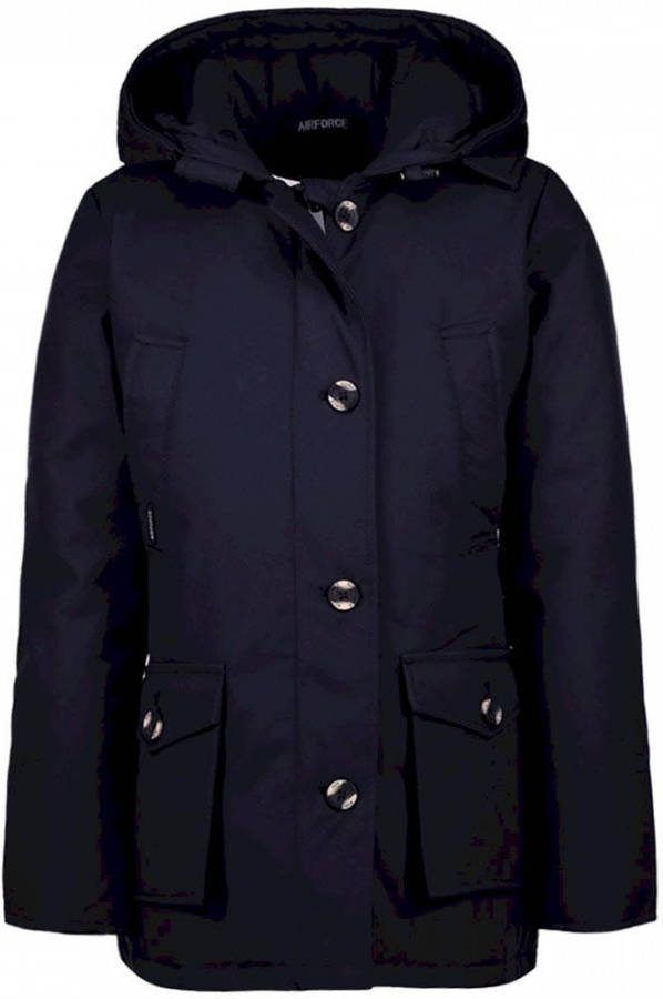 Airforce Gewatteerde parka met capuchon