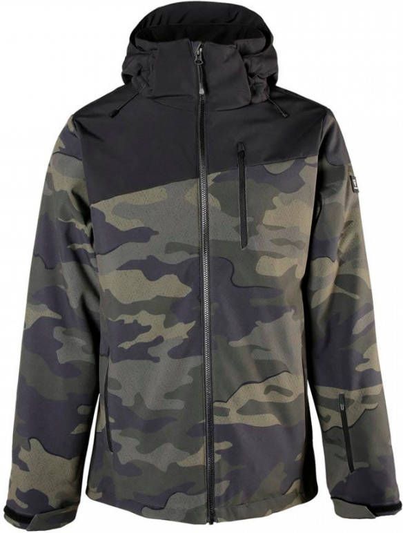 Brunotti softshell jack Barry grijs/groen