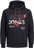 JACK & JONES CORE hoodie JCOGAME met printopdruk black online kopen