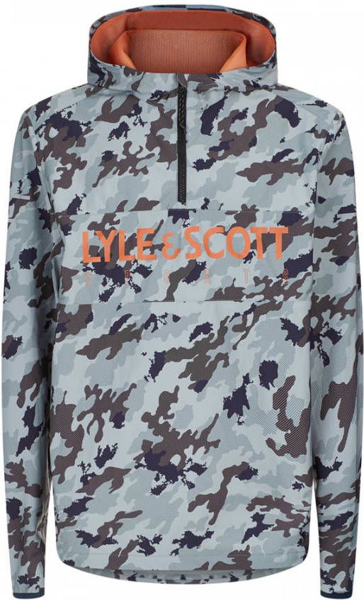 Lyle & Scott Anorak met camouflagedessin en logoprint