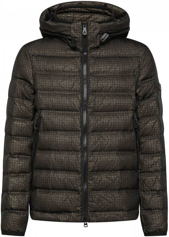 Peuterey Ultra lichtgewicht en semi shiny down jas , Bruin, Heren