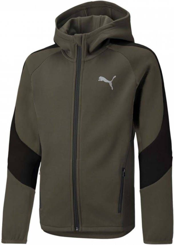 Puma sportvest Evostripe donkergroen/zwart