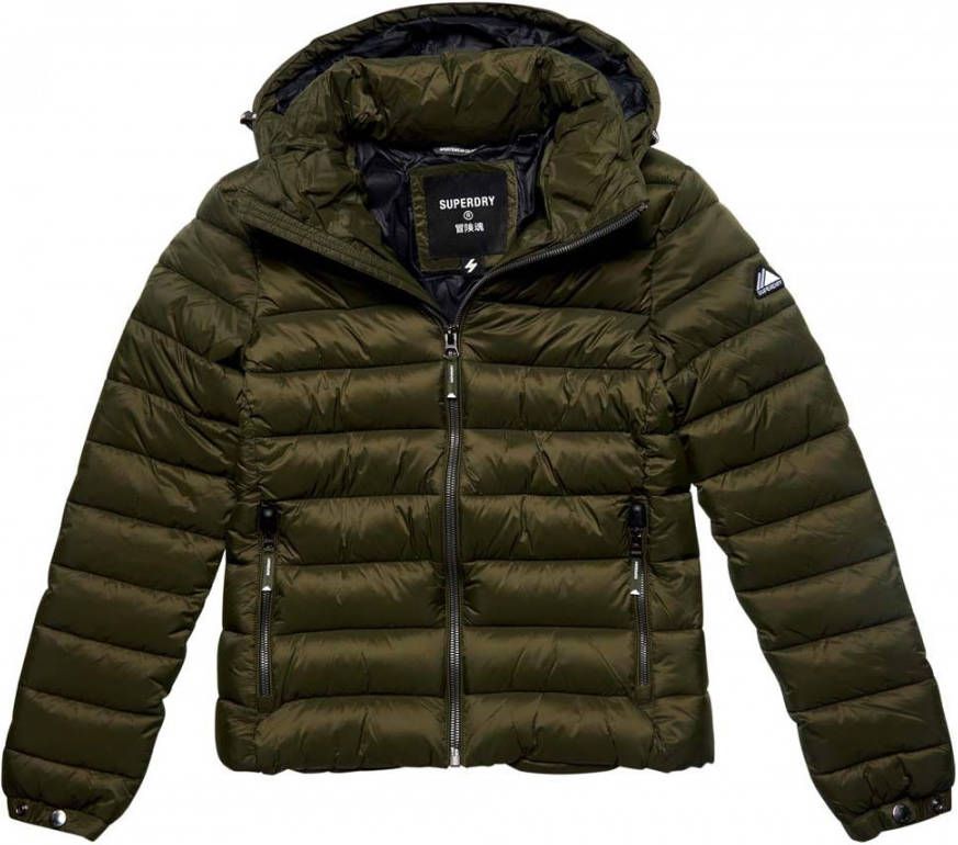 Superdry Fuji gewatteerde jas met afneembare capuchon