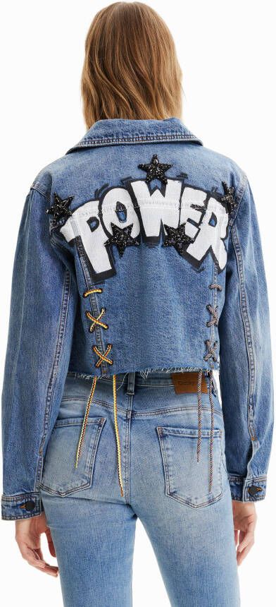 Desigual Kort spijkerjasje met Power