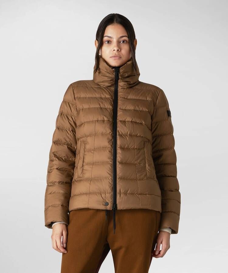 Peuterey 100% gerecycled polyester down jas , Beige, Dames