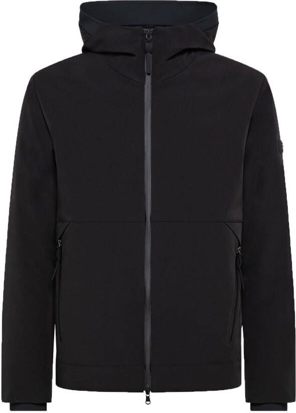 Peuterey Smooth Primaloft Bomber Jacket met zwarte details , Zwart, Heren
