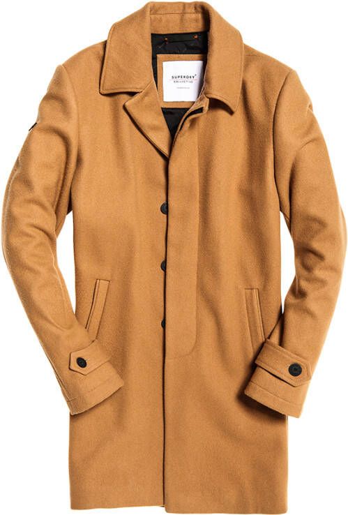 Superdry trench coat camel Heren