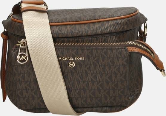 Michael Kors Slater crossbodytas met leren details en logoprint