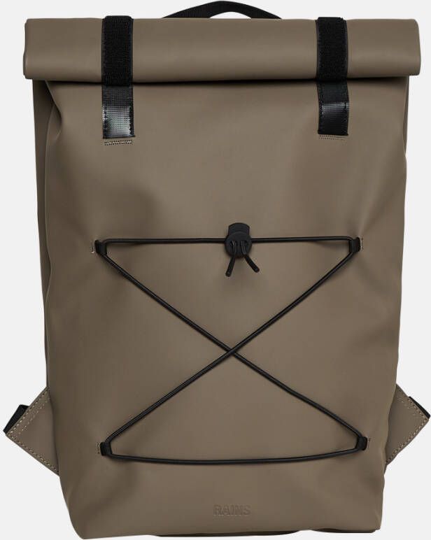 Rains Velco Rolltop Backpack rugzak wood