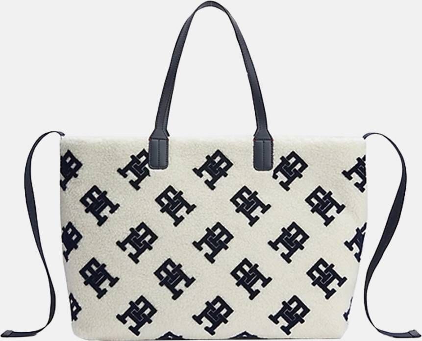 Tommy Hilfiger Witte Shopper Iconic Tommy Tote Teddy