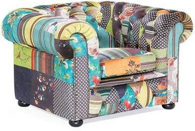 Beliani Chesterfield Fauteuil Polyester 95 X 108 Cm